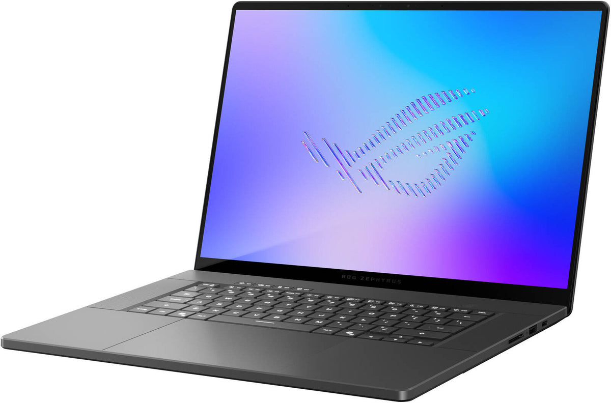 لابتوب ASUS ROG Zephyrus G16 للألعاب بمعالج Core Ultra 9 386H وذاكرة 32 جيجابايت وSSD سعة 1 تيرابايت وكارت شاشة NVIDIA GeForce RTX 5070 Ti وشاشة 16 بوصة بدقة 2.5K ونظام Windows 11 GU606AR-TB321W رمادي Eclipse