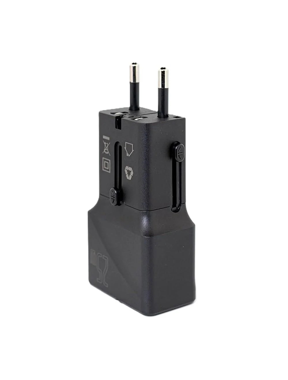 RAVPower شاحن منزلي عالمي ، قدرة 25 واط، بمنفذين USB أسود