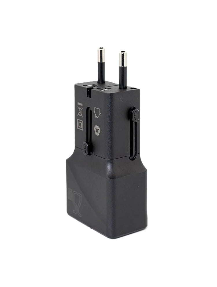 RAVPower شاحن منزلي عالمي ، قدرة 25 واط، بمنفذين USB أسود