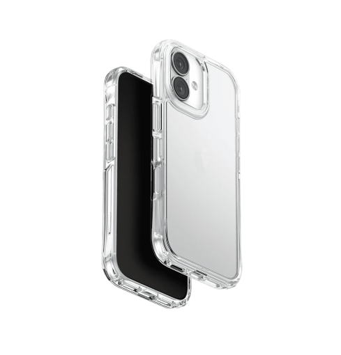 Uniq LifePro Xtreme True Clarity Slim Hybrid Case with Curved AirLite Corners for iPhone 17 Crystal