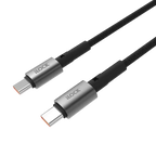 كابل ILOCK مضفر للشحن السريع 65 واط USB-C إلى Type-C 1 متر أسود