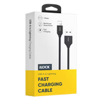 كابل I-Lock للشحن السريع والبيانات USB-A إلى Lightning بطول 1 متر