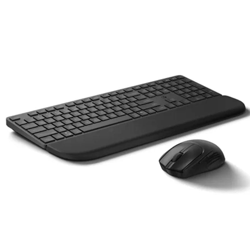 طقم لوحة مفاتيح وماوس HP 580C ثنائي الاتصال مع مسند راحة لليد أسود BD5F2AA