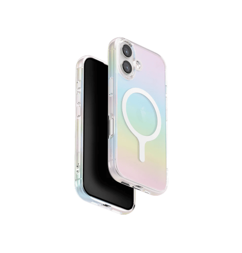 Uniq Iridescia Holographic Case with MagClick Compatibility for iPhone 17 Holo Quartz