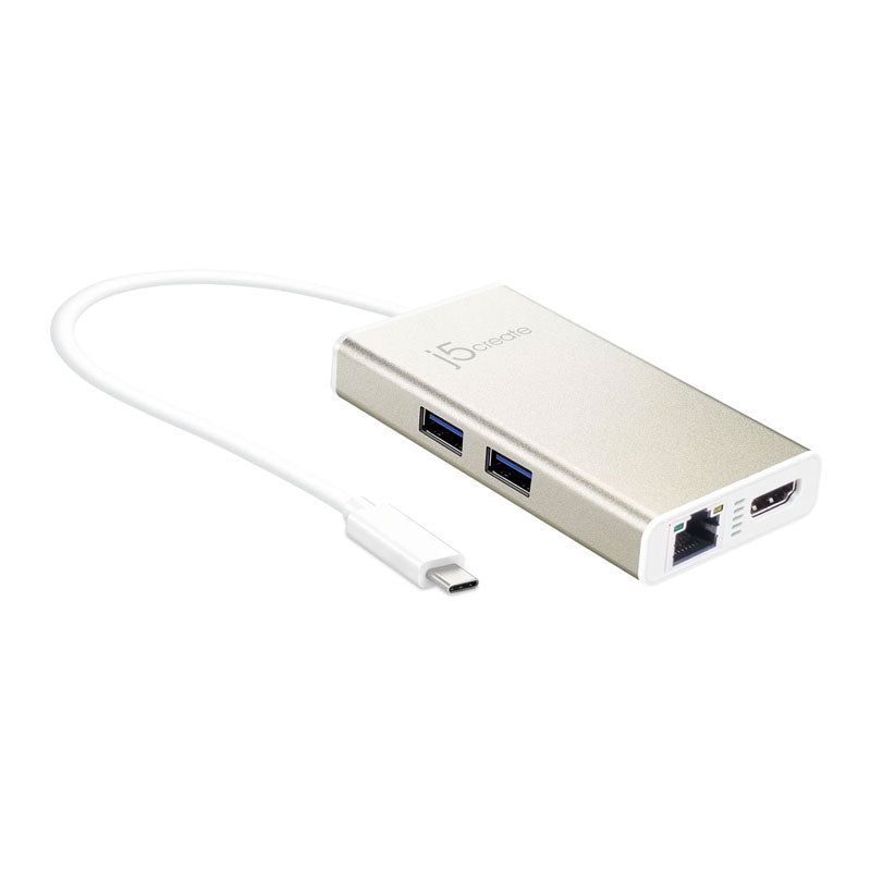 j5create محول متعدد المنافذ USB-C™ HDMI™/Ethernet/USB™ JCA374