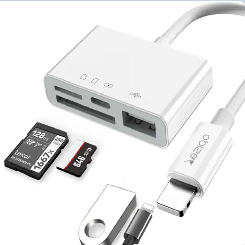 ييسيدو OTG محول لايتنينج إلى TF SD USB، GS12