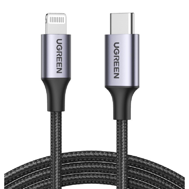 يوجرين كابل لايتنج إلى USB-C للشحن السريع PD 1 متر
