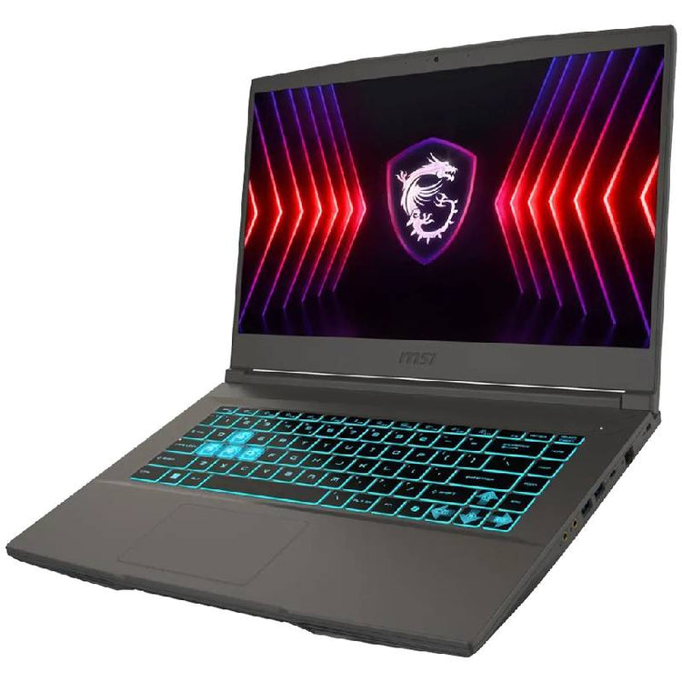 لابتوب MSI Thin 15 B13UCX للألعاب بمعالج Intel Core i7-13620H، SSD، 16GB RAM، كارت NVIDIA GeForce RTX 2050 4GB، شاشة 15.6 بوصة FHD رمادي كوزموس