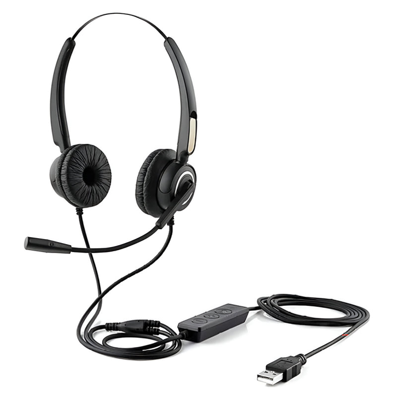 ‏⁦HP⁩ ⁦DHE-8000⁩ سماعة رأس سلكية ⁦USB⁩ مع ميكروفون