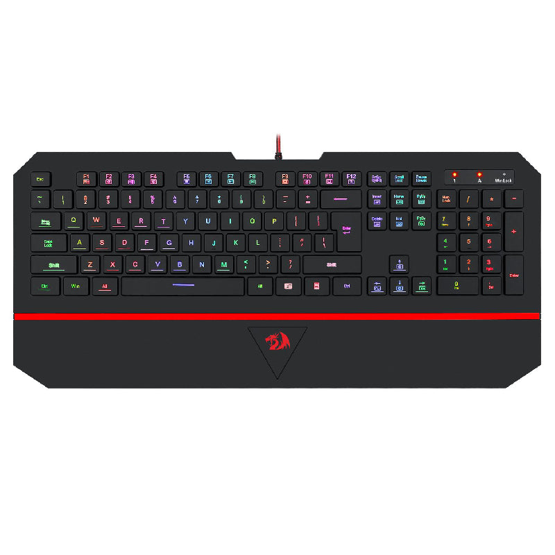 ريدراجون K502 RGB لوحة مفاتيح للألعاب بإضاءة خلفية LED