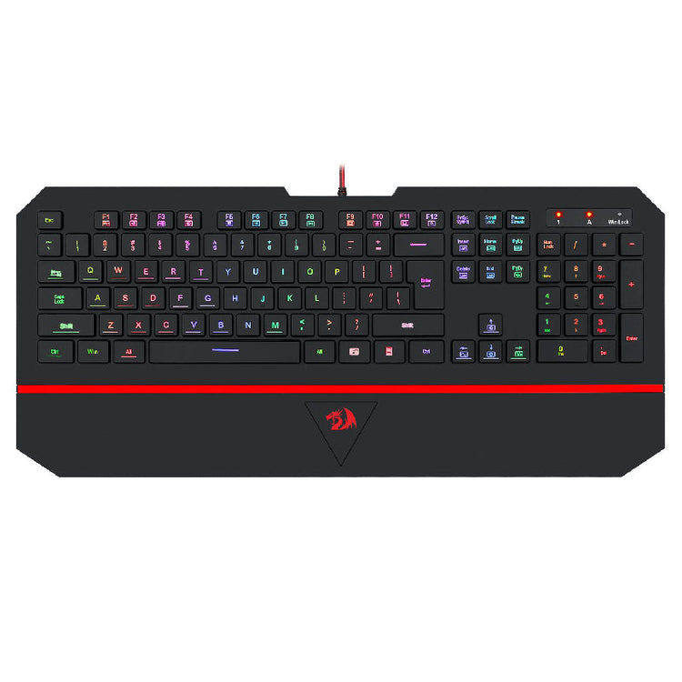 ريدراجون K502 RGB لوحة مفاتيح للألعاب بإضاءة خلفية LED