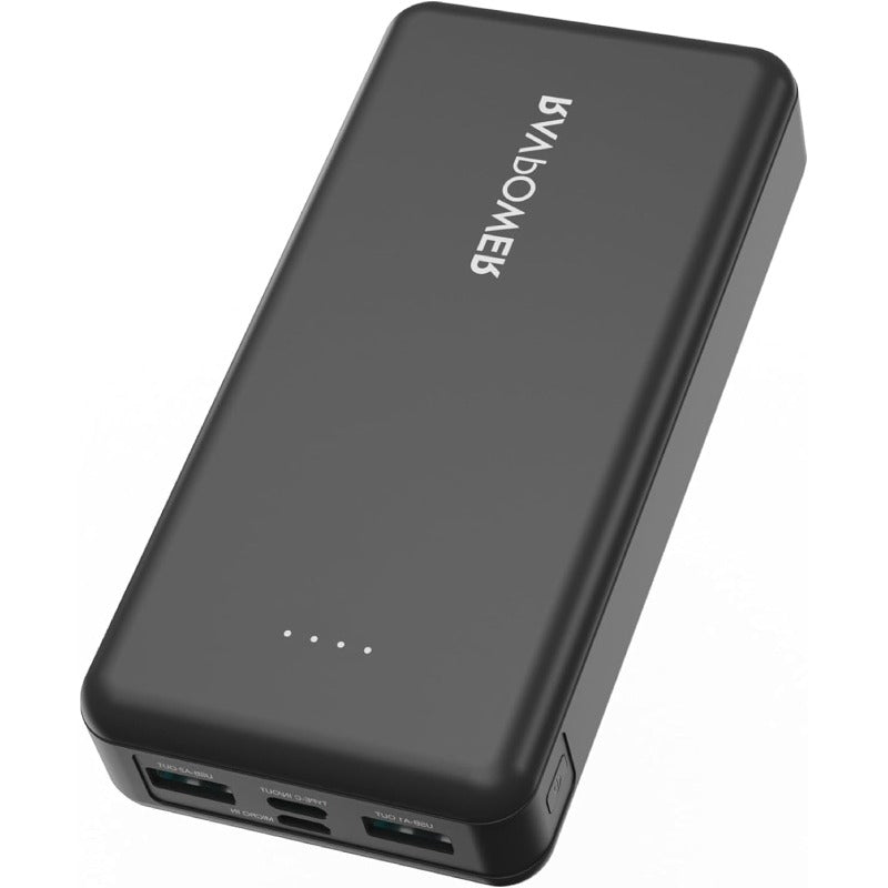 راف باور بايونير RP-PB1216 PD باور بانك، 15 واط، 4 منافذ، 20000 مللي أمبير