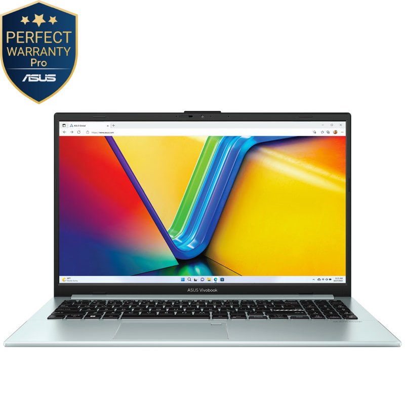 لابتوب ASUS VivoBook Go 15 بمعالج AMD Ryzen 3 7320U، 8GB RAM، SSD، كارت AMD Radeon، شاشة 15.6 بوصة FHD، ويندوز 11، موديل E1504FA-BQ823W رمادي أخضر