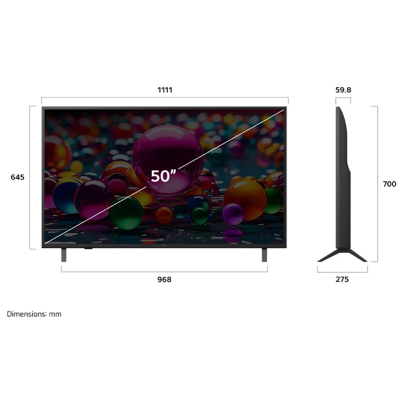 تلفزيون LG سمارت 75 بوصة بدقة 4K UHD مع ماجيك ريموت 75UA85506LA