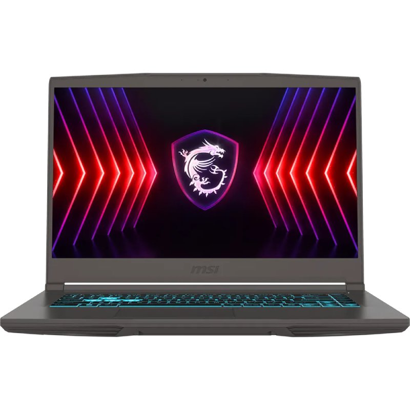 لابتوب MSI Thin 15 B2RVE بمعالج Intel Core 7 240H، 16GB، SSD، كارت NVIDIA GeForce RTX 4050، شاشة 15.6 بوصة FHD رمادي كوزموس