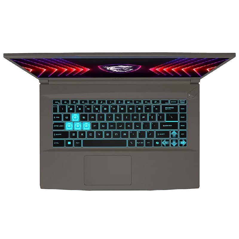 لابتوب MSI Thin 15 B2RVE بمعالج Intel Core 7 240H، 16GB، SSD، كارت NVIDIA GeForce RTX 4050، شاشة 15.6 بوصة FHD رمادي كوزموس