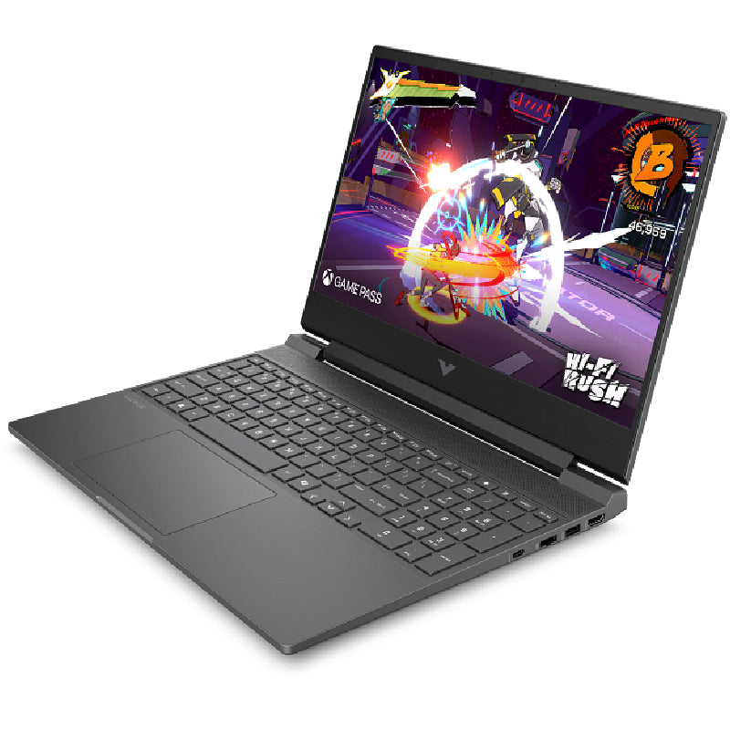 لابتوب HP Victus للألعاب بمعالج AMD Ryzen 7 7445H، 16GB RAM، SSD، كارت NVIDIA GeForce RTX 2050، شاشة 15.6 بوصة FHD، ويندوز 11، موديل 15-fb3014ne فضي ميكا