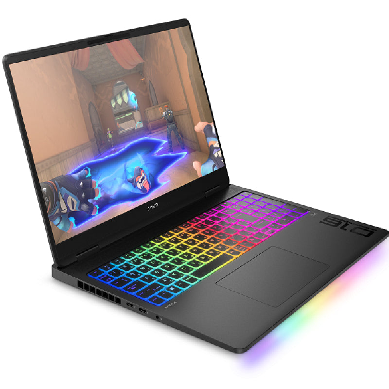 لابتوب HP OMEN MAX للألعاب بمعالج Intel Core Ultra 9 275HX، 32GB RAM، SSD، كارت NVIDIA GeForce RTX 5080، شاشة 16 بوصة WQXGA، ويندوز 11، موديل 16-ah0017ne أسود