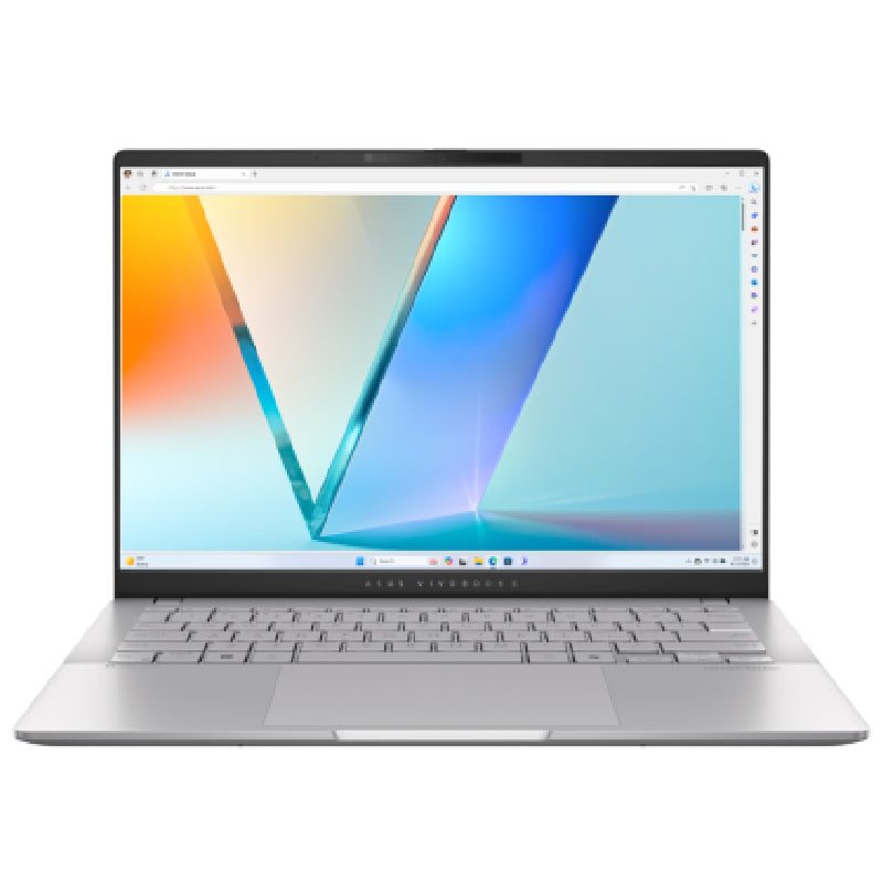 لابتوب ASUS VivoBook S14 بمعالج AMD Ryzen AI 9 365، 24GB RAM، SSD، كارت AMD Radeon ، شاشة 14 بوصة WUXGA، ويندوز 11، موديل M5406WA-PP009W فضي