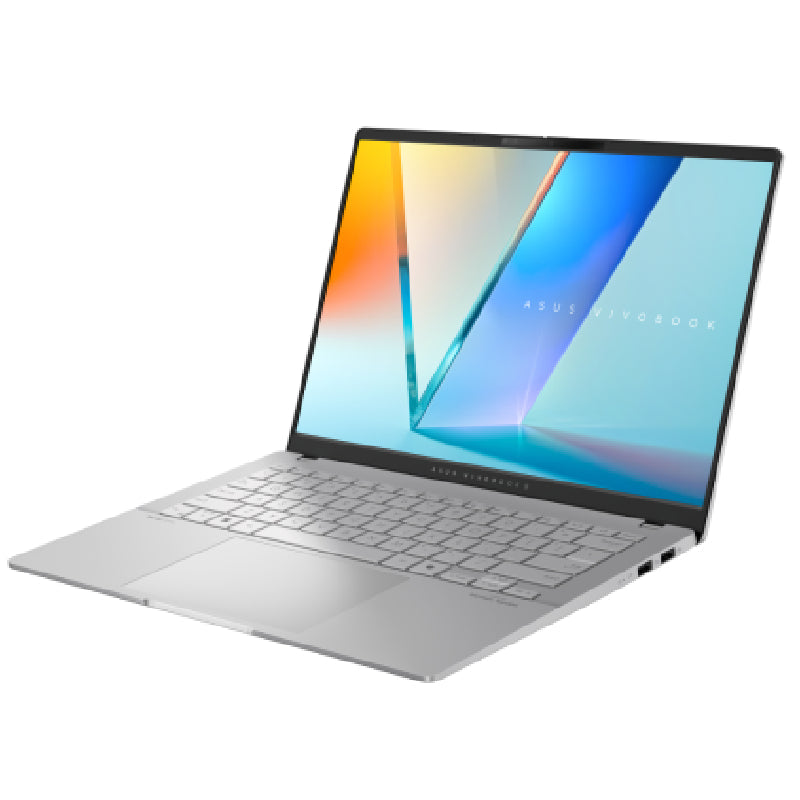 لابتوب ASUS VivoBook S14 بمعالج AMD Ryzen AI 9 365، 24GB RAM، SSD، كارت AMD Radeon ، شاشة 14 بوصة WUXGA، ويندوز 11، موديل M5406WA-PP009W فضي