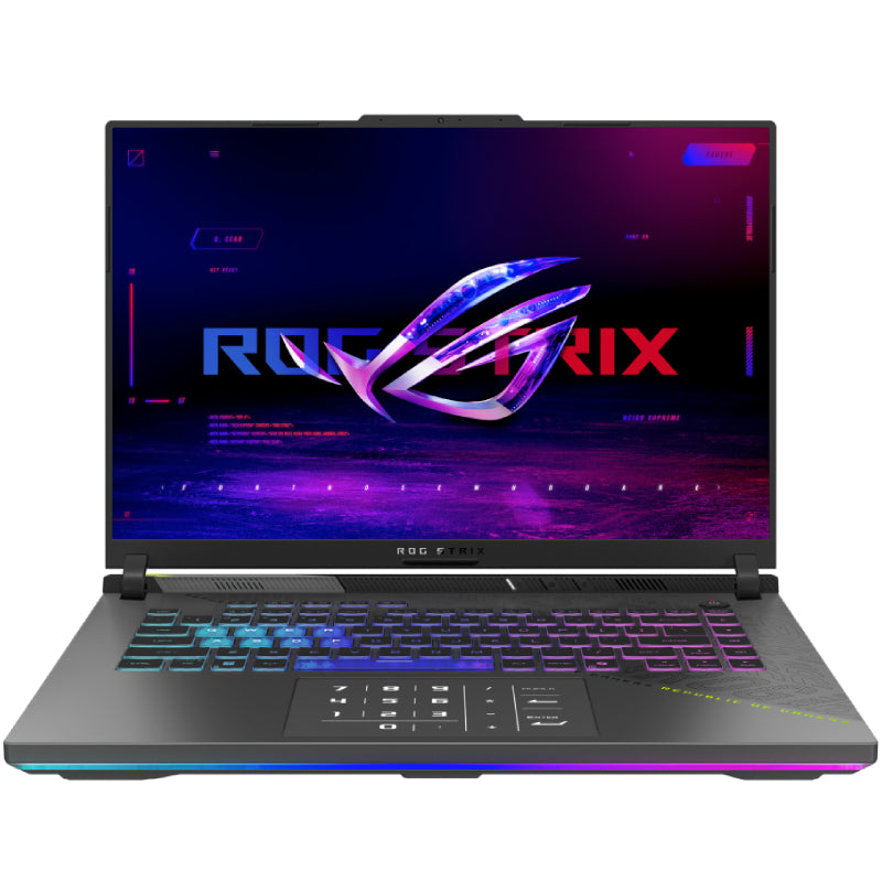 لابتوب ASUS ROG Strix G16 للألعاب بمعالج AMD Ryzen 9 9955HX، 16GB RAM، SSD، كارت NVIDIA GeForce RTX 5060، شاشة 16 بوصة FHD+، ويندوز 11، موديل G614FM-RV169W رمادي ميكا