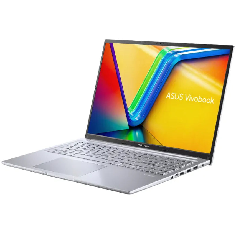 لابتوب ASUS VivoBook 16 بمعالج Intel Core i7-13620H، 16GB RAM، SSD، كارت Intel UHD، شاشة 16 بوصة FHD، ويندوز 11، موديل X1605VA-OLED507W فضي