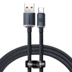 ‏⁦Baseus⁩ ⁦Crystal⁩ ⁦Shine⁩ ⁦Series⁩ كابل من ⁦USB-A⁩ إلى ⁦Type-C⁩ لشحن ونقل البيانات بسرعة عالية، بقدرة ⁦100⁩ واط وتيار ⁦5⁩ أمبير، بطول ⁦1⁩.⁦2⁩ متر، ⁦CAAJYY000401⁩
