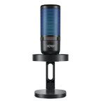 بويا BY-K3 USB RGB ميكروفون صوت استوديو، توصيل وتشغيل، إضاءة RGB