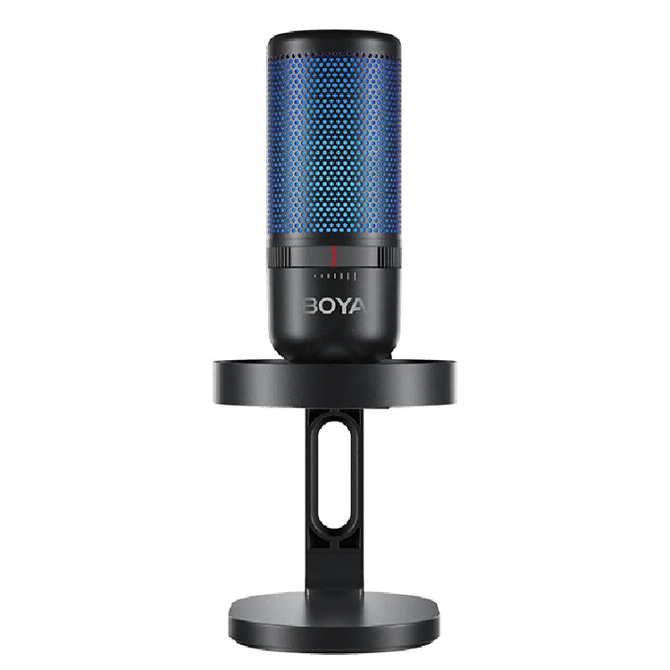 بويا BY-K3 USB RGB ميكروفون صوت استوديو، توصيل وتشغيل، إضاءة RGB