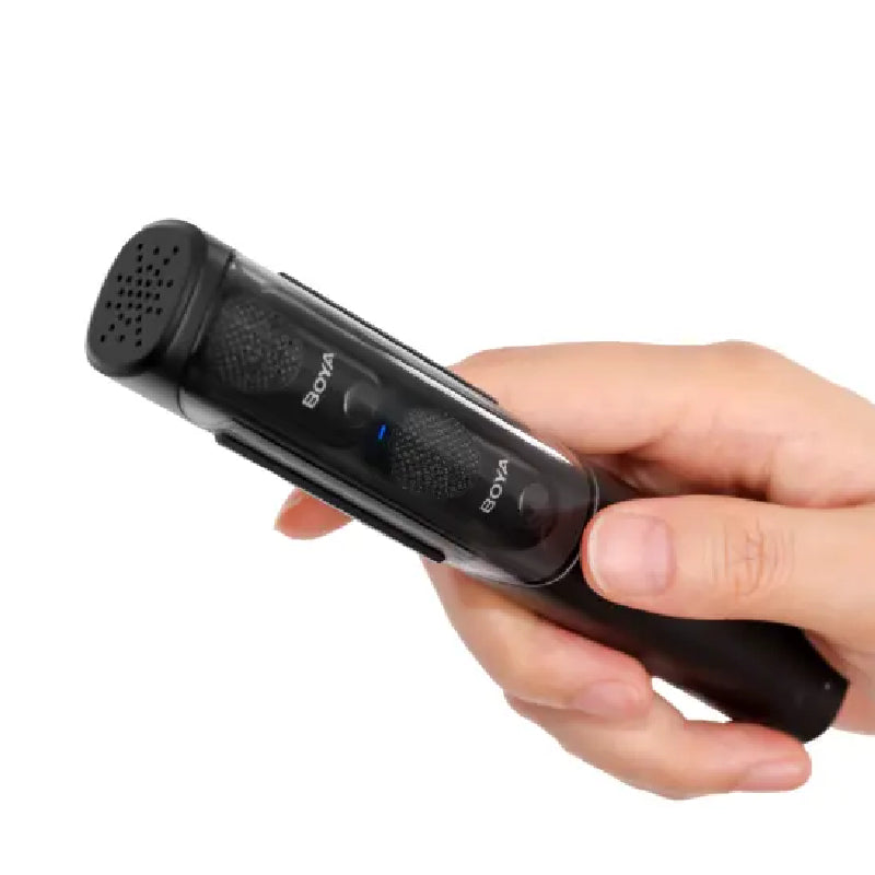 بويا Magic-03 ميكروفون لاسلكي بتقنية الذكاء الاصطناعي، قابل للتحويل، بمنفذ USB-C ومنفذ ‎3.5 مم مع علبة شحن