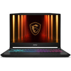 لابتوب MSI Katana 15 HX B14WFK بمعالج Intel Core i9-14900HX، 16GB RAM، SSD، كارت NVIDIA GeForce RTX 5060، شاشة 15.6 بوصة QHD، ويندوز 11 أسود