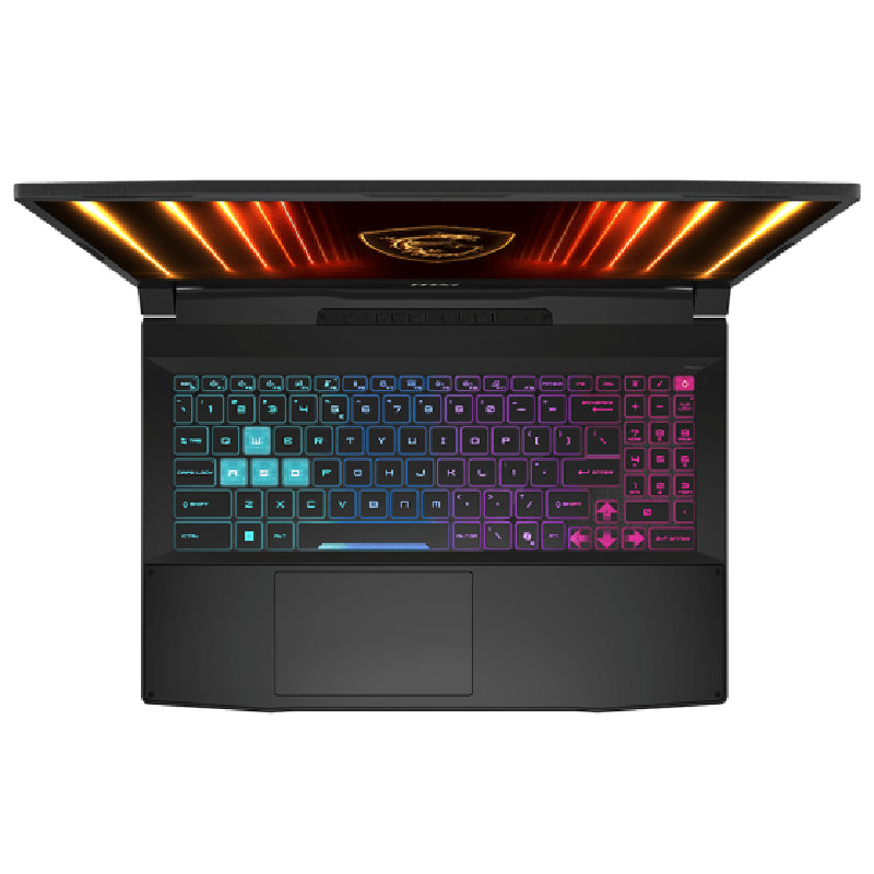 لابتوب MSI Katana 15 HX B14WFK بمعالج Intel Core i9-14900HX، 16GB RAM، SSD، كارت NVIDIA GeForce RTX 5060، شاشة 15.6 بوصة QHD، ويندوز 11 أسود