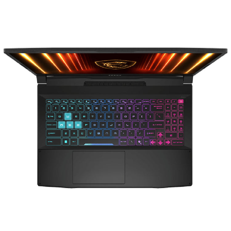 لابتوب MSI Katana 15 HX B14WFK بمعالج Intel Core i9-14900HX، 16GB RAM، SSD، كارت NVIDIA GeForce RTX 5060، شاشة 15.6 بوصة QHD، ويندوز 11 أسود