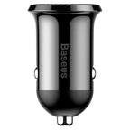 بايسوس Grain Pro شاحن سيارة، 30 واط، منفذ USB مزدوج 4.8 أمبير، CCALLP-01