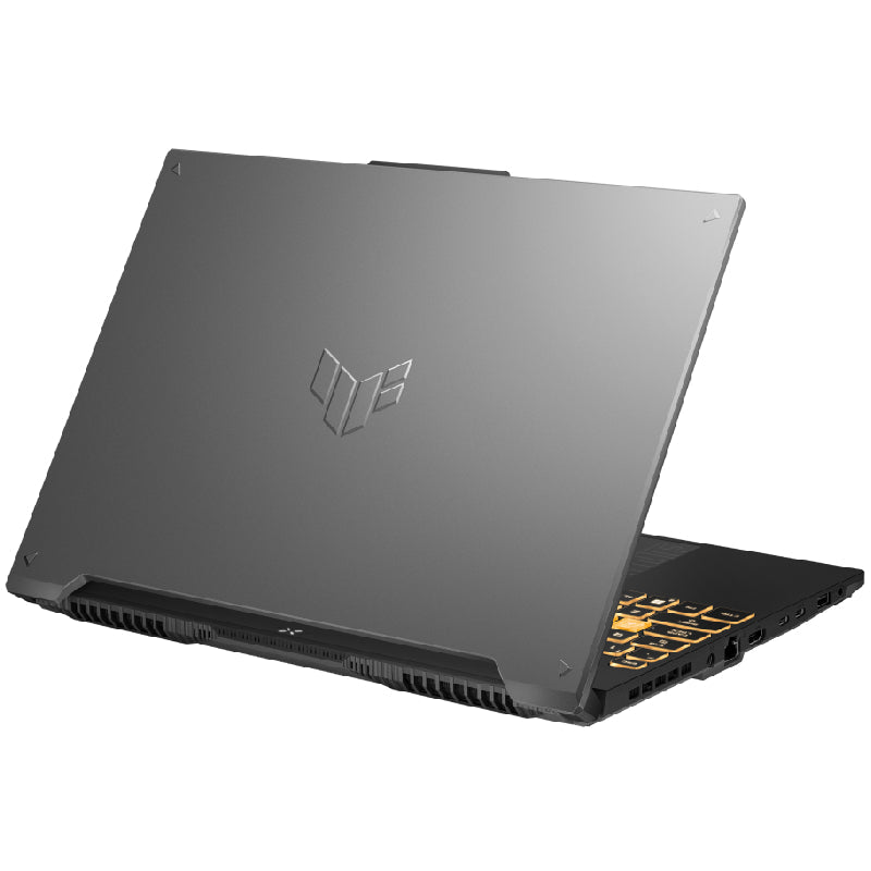 أسوس TUF F16 لابتوب ألعاب، Intel® Core™ 5 210H، DDR5 رامات 8 جيجابايت، SSD بسعة 512 جيجابايت، بطاقة رسومات NVIDIA® GeForce RTX™ 3050، شاشة 16 بوصة FHD+، ويندوز 11، FX607VJB-RL805W رمادي