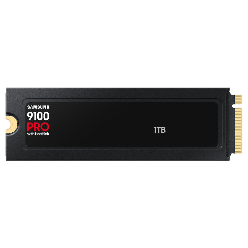Samsung 9100 Pro Heatsink قرص صلب SSD، NVMe-M2، سعة 1 تيرابايت، VAP1T0CW