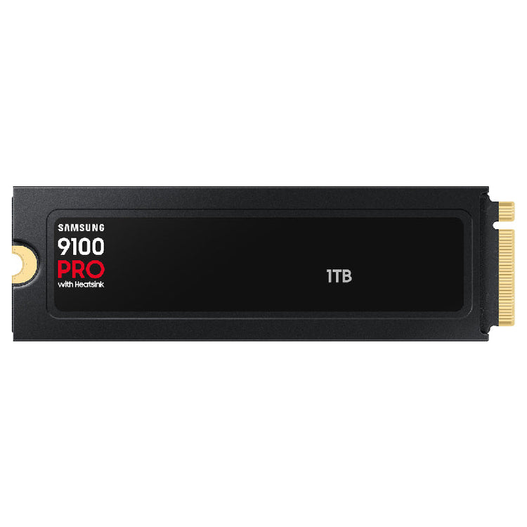 Samsung 9100 Pro Heatsink قرص صلب SSD، NVMe-M2، سعة 1 تيرابايت، VAP1T0CW