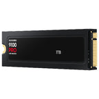 Samsung 9100 Pro Heatsink قرص صلب SSD، NVMe-M2، سعة 1 تيرابايت، VAP1T0CW