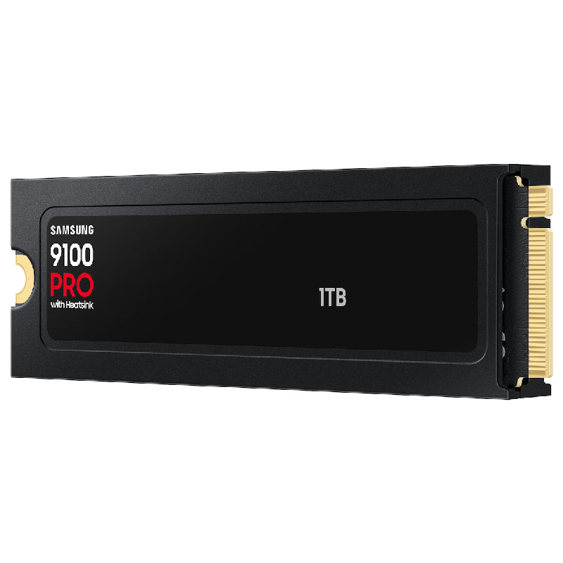 Samsung 9100 Pro Heatsink قرص صلب SSD، NVMe-M2، سعة 1 تيرابايت، VAP1T0CW