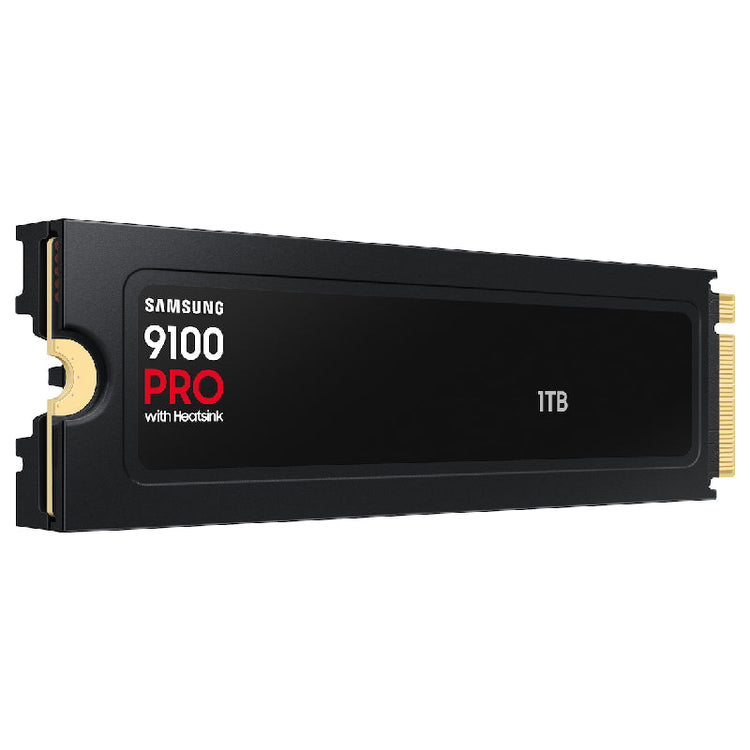 Samsung 9100 Pro Heatsink قرص صلب SSD، NVMe-M2، سعة 1 تيرابايت، VAP1T0CW