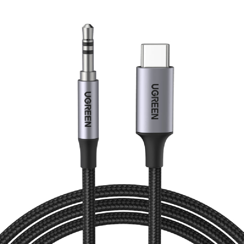 يوجرين AV143 كابل صوت من Type-C إلى AUX 3.5 ملم، 1 متر