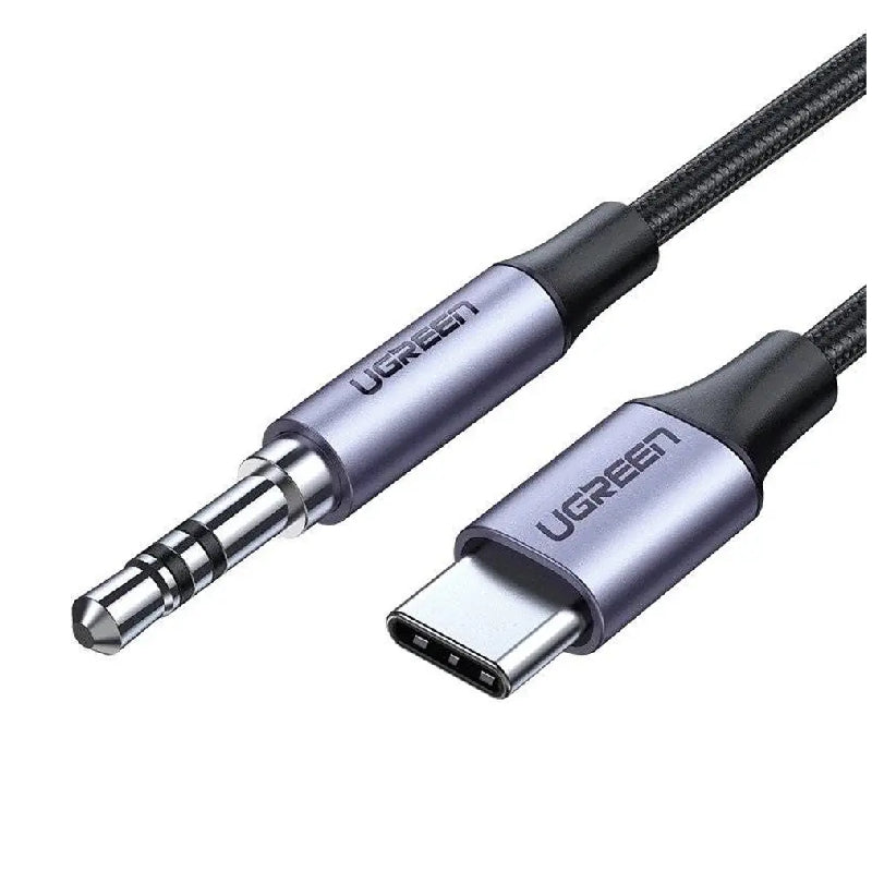 يوجرين AV143 كابل صوت من Type-C إلى AUX 3.5 ملم، 1 متر