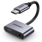 يوجرين 50596 محول صوت من Type-C إلى AUX 3.5 ملم Type-C