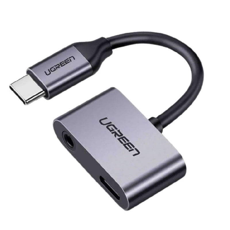 يوجرين 50596 محول صوت من Type-C إلى AUX 3.5 ملم Type-C