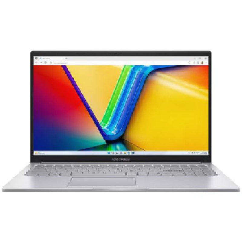 لابتوب ASUS VivoBook 15 بمعالج Intel Core 5 120U، 16GB RAM، SSD، كارت Intel UHD، شاشة 15.6 بوصة FHD، ويندوز 11، موديل X1504VA-BQ4616W فضي