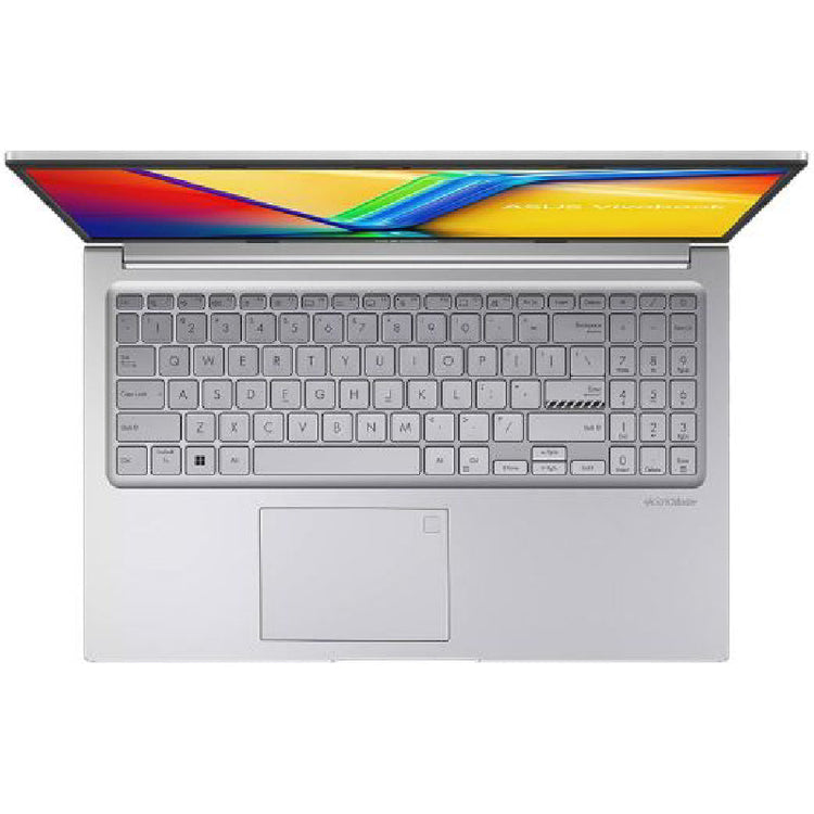 لابتوب ASUS VivoBook 15 بمعالج Intel Core 5 120U، 16GB RAM، SSD، كارت Intel UHD، شاشة 15.6 بوصة FHD، ويندوز 11، موديل X1504VA-BQ4616W فضي