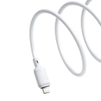 بايسوس Silky Series كابل، من USB-A إلى لايتينج، 2.4 أمبير، 2 متر