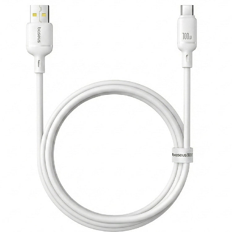 بايسوس Silky Series كابل، من USB-A إلى Type-C، 3 أمبير، 1 متر