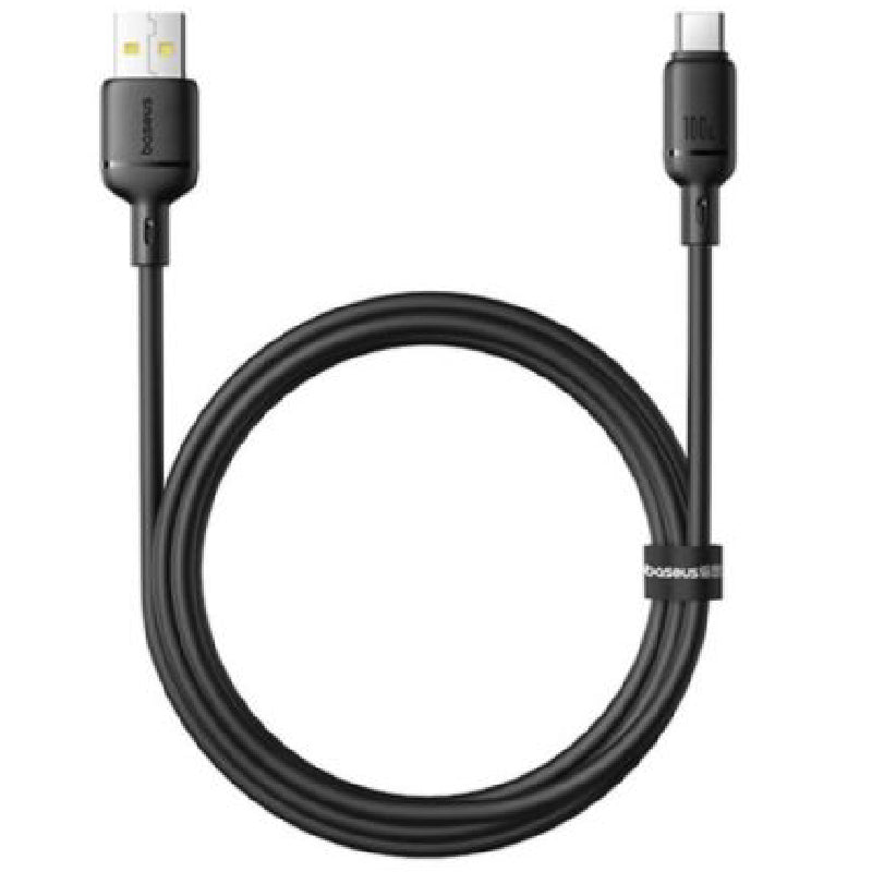بايسوس Silky Series كابل، من USB-A إلى Type-C، 3 أمبير، 1 متر