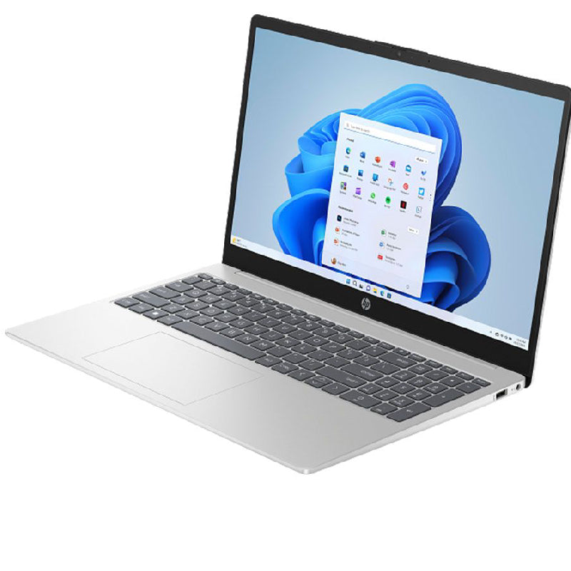 لابتوب HP 15-fd0321ne بمعالج Intel Core 5 120U، 24GB RAM، SSD، كارت Intel Graphics، شاشة 15.6 بوصة FHD، ويندوز 11 فضي